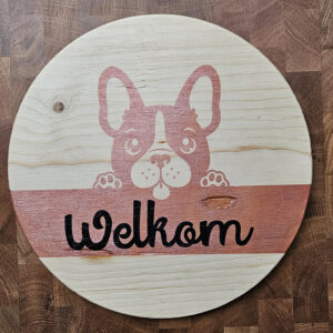 Welkomstbord frenchie